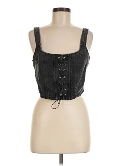 Pre-owned Wild Fable Sleeveless Blouse In Black