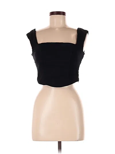 Pre-owned Wild Fable Sleeveless Blouse In Black