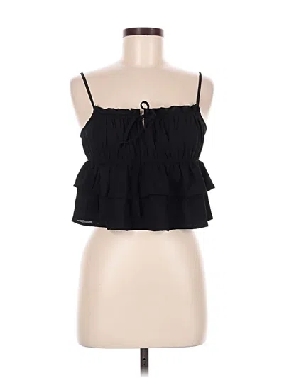 Pre-owned Wild Fable Sleeveless Blouse In Black