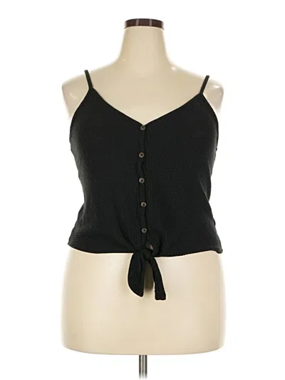 Pre-owned Wild Fable Sleeveless Blouse In Black