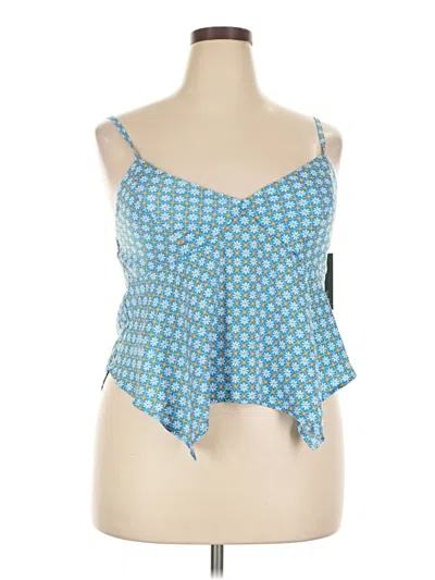 Wild Fable Sleeveless Blouse In Blue