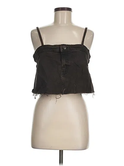 Pre-owned Wild Fable Sleeveless Blouse In Brown