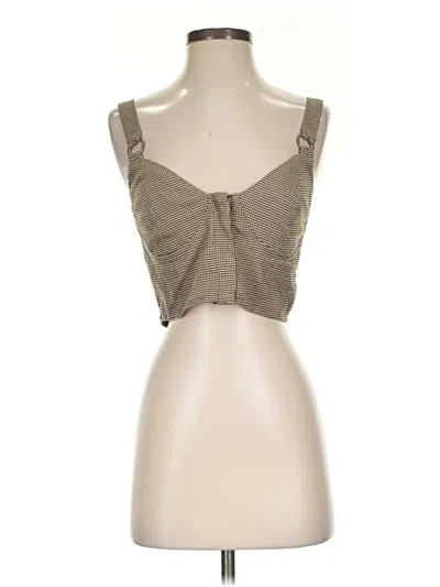 Pre-owned Wild Fable Sleeveless Blouse In Brown