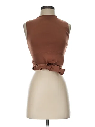 Pre-owned Wild Fable Sleeveless Blouse In Brown