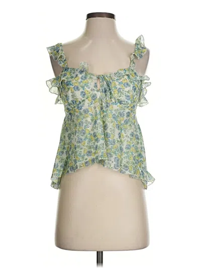 Pre-owned Wild Fable Sleeveless Blouse In Green