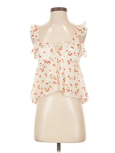Pre-owned Wild Fable Sleeveless Blouse In Ivory