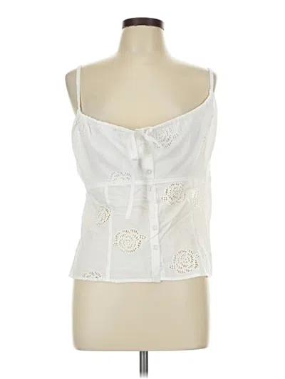 Pre-owned Wild Fable Sleeveless Blouse In Ivory