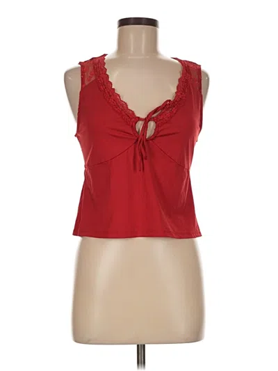Pre-owned Wild Fable Sleeveless Blouse In Red