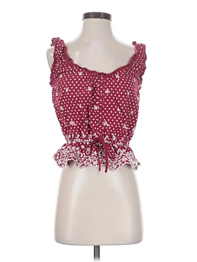 Pre-owned Wild Fable Sleeveless Blouse In Red