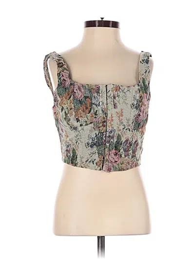 Pre-owned Wild Fable Sleeveless Blouse In Silver