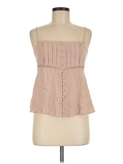 Pre-owned Wild Fable Sleeveless Blouse In Tan