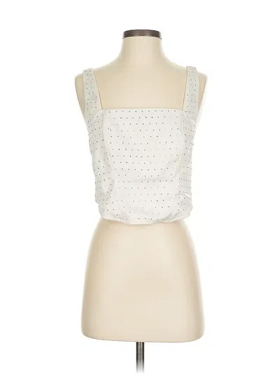 Pre-owned Wild Fable Sleeveless Blouse In White