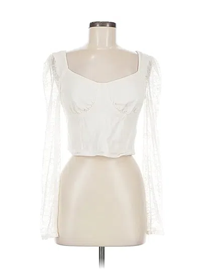 Pre-owned Wild Fable Sleeveless Blouse In White