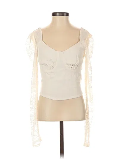 Pre-owned Wild Fable Sleeveless Blouse In White