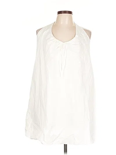 Pre-owned Wild Fable Sleeveless Blouse In White