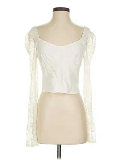 Pre-owned Wild Fable Sleeveless Blouse In White