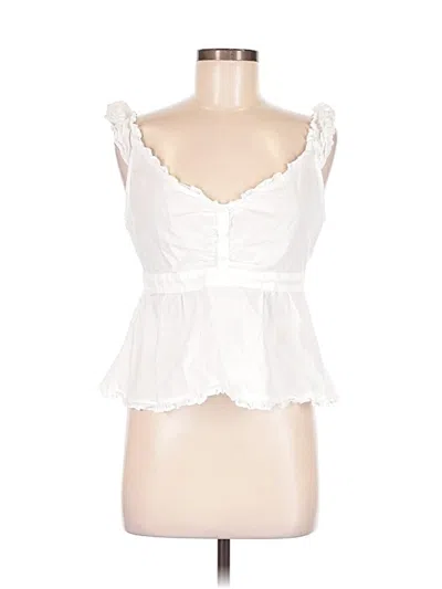 Pre-owned Wild Fable Sleeveless Blouse In White