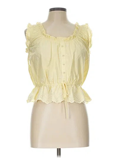 Pre-owned Wild Fable Sleeveless Blouse In Yellow