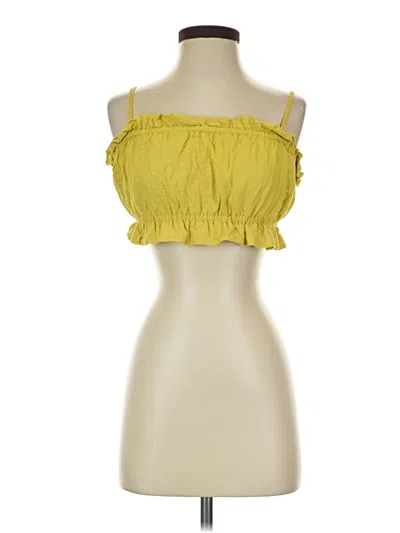 Pre-owned Wild Fable Sleeveless Blouse In Yellow