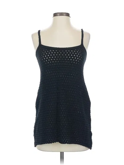 Pre-owned Wild Fable Sleeveless Top Black Halter Neckline Tops