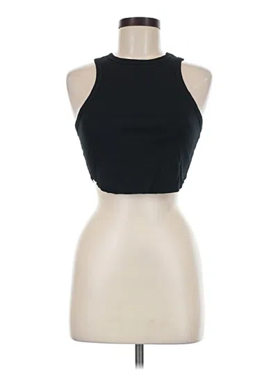 Pre-owned Wild Fable Sleeveless Top Black Halter Neckline Tops