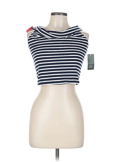 Wild Fable Sleeveless Top Blue One Shoulder Neckline Tops