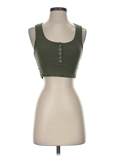 Pre-owned Wild Fable Sleeveless Top Green Sweetheart Neckline Tops