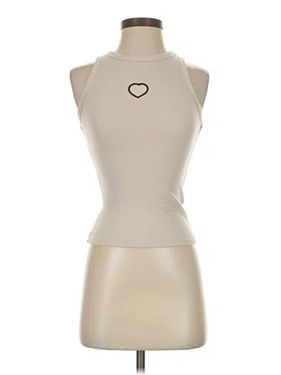Pre-owned Wild Fable Sleeveless Top Ivory Halter Neckline Tops