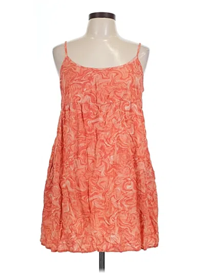 Pre-owned Wild Fable Sleeveless Top Orange Halter Neckline Tops