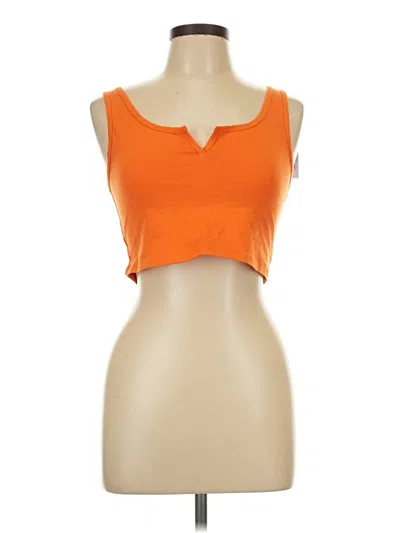 Wild Fable Sleeveless Top Orange Sweetheart Neckline Tops