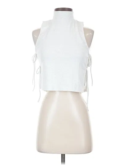 Pre-owned Wild Fable Sleeveless Top Silver Halter Neckline Tops