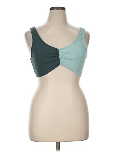 Pre-owned Wild Fable Sleeveless Top Teal Sweetheart Neckline Tops