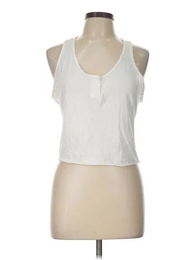Pre-owned Wild Fable Sleeveless Top White Halter Neckline Tops