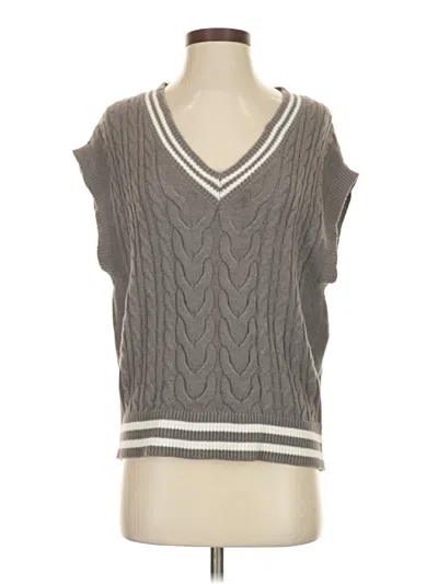 Pre-owned Wild Fable Sweater Vest In Gray