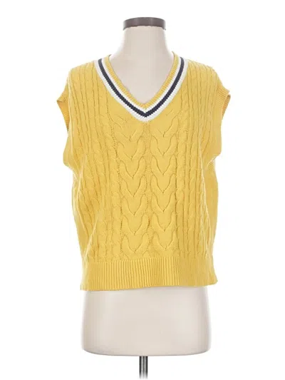 Pre-owned Wild Fable Sweater Vest In Yellow