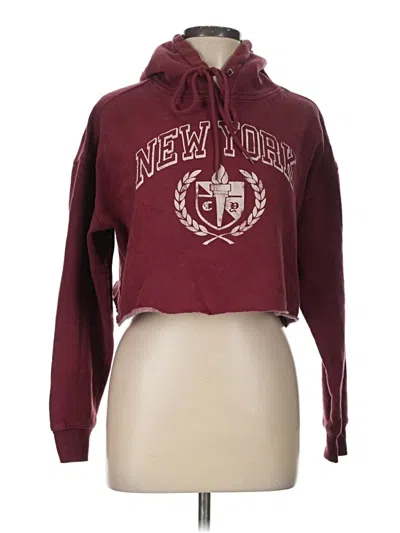 Pre-owned Wild Fable Sweatshirt In Burgundy