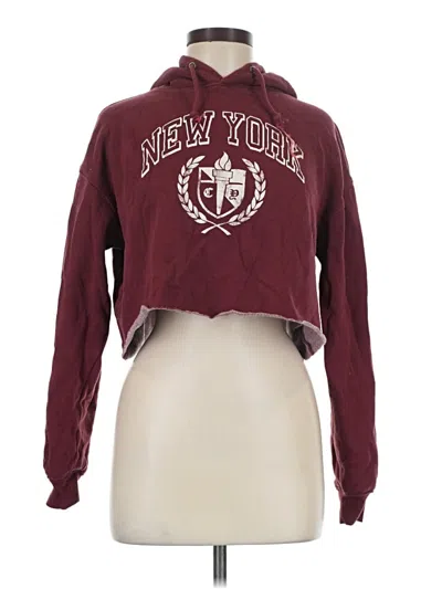 Pre-owned Wild Fable Sweatshirt In Burgundy