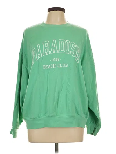 Pre-owned Wild Fable Sweatshirt In Green