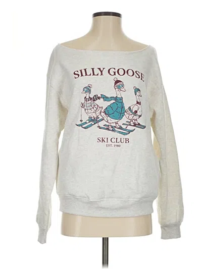 Pre-owned Wild Fable Sweatshirt In Silver