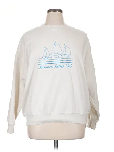 Pre-owned Wild Fable Sweatshirt In White