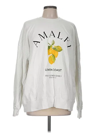 Pre-owned Wild Fable Sweatshirt In White