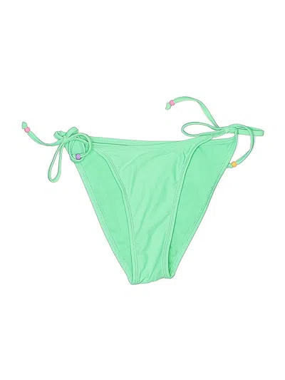 Pre-owned Wild Fable Swimsuit Bottoms In Green