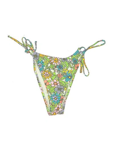 Pre-owned Wild Fable Swimsuit Bottoms In Green