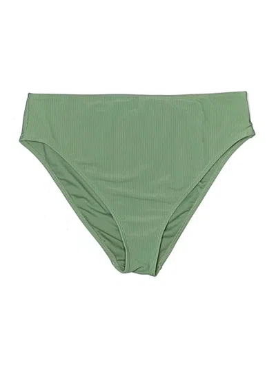 Pre-owned Wild Fable Swimsuit Bottoms In Green