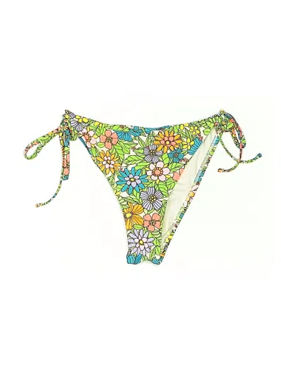Pre-owned Wild Fable Swimsuit Bottoms In Green