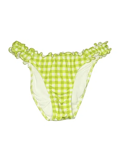 Pre-owned Wild Fable Swimsuit Bottoms In Green