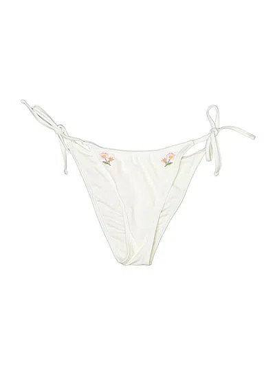 Pre-owned Wild Fable Swimsuit Bottoms In Ivory