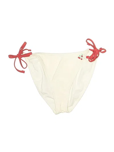 Pre-owned Wild Fable Swimsuit Bottoms In Ivory