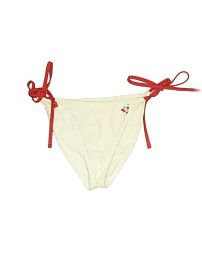 Pre-owned Wild Fable Swimsuit Bottoms In Ivory