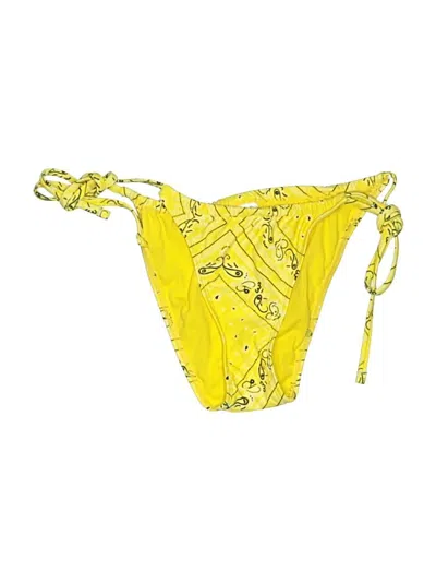 Pre-owned Wild Fable Swimsuit Bottoms In Yellow